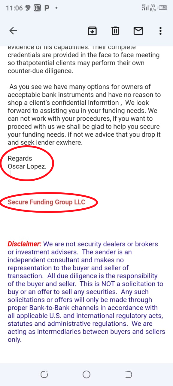 Anthony Igbokwe Adat Ventures Oscar Lopez Scam Fake email Exposed 2